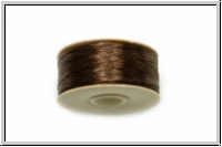 NYMO, SizeB, Beading Thread, Nylon-Fdelgarn, brown, 1 Spule