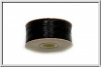 NYMO, SizeB, Beading Thread, Nylon-Fdelgarn, black, 1 Spule