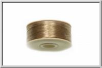 NYMO, SizeB, Beading Thread, Nylon-Fdelgarn, sand ash, 1 Spule