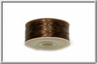 NYMO, SizeD, Beading Thread, Nylon-Fdelgarn, brown, 1 Spule