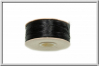 NYMO, SizeD, Beading Thread, Nylon-Fdelgarn, black, 1 Spule