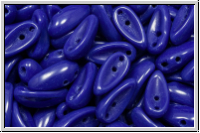 Chili-Beads, 2-Loch, 11x4mm, blue, op., 25 Stk.