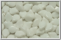 Pip-Beads, 5x7mm, white, alabaster, 50 Stk.