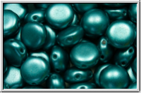 Candy-Beads, 8mm, white, alabaster, emerald pastel, 25 Stk.