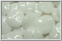 Ripple-Beads, 12mm, white, alabaster, 12 Stk.