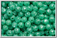 English Cut-Beads, 3,5mm, turquoise, op., luster, 50 Stk.