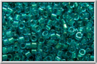 DB2380, MIYUKI Delica, 11/0, aqua, trans., teal-ld. (dyed) , 5g