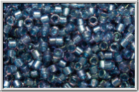 DB2387, MIYUKI Delica, 11/0, aqua, trans., tidal-ld. (dyed) , 5g