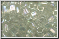 TC-03-0161, TOHO Cubes, 3mm, crystal, trans., AB, 10g