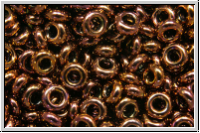 TN-08-0224, TOHO Demi Rounds, 3,1x1,2mm, bronze, burnished, met., 5g
