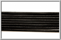 Lederband, 1,3mm, rund, black, Ziege, Lnge 1 m