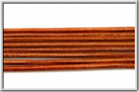 Lederband, 1,3mm, rund, brown, Ziege, Lnge 1 m