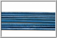 Lederband, 1,3mm, rund, blue, Ziege, Lnge 1 m