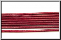 Lederband, 1,3mm, rund, garnet, Ziege, Lnge 1 m
