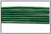 Lederband, 1,3mm, rund, dark green, Ziege, Lnge 1 m