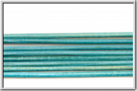 Lederband, 1,3mm, rund, turquoise, Ziege, Lnge 1 m