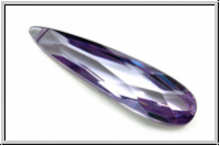 Kristallschliffperle, teardrop, 9x36mm, lavender, trans., 1 Stk.