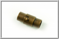 Magnet-Schraub-Verschluss, 17x9mm, antikmessingfb., Messing, 1 Stk.