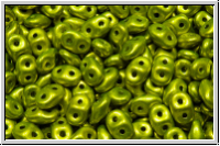 SD-23980-24210, SuperDuo Beads, black, op., metalust, electric green, 10g