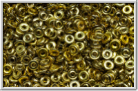 OBD-00030-26441, O-Beads, crystal, trans., half brass, 5 g