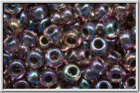 R-08-0251, TOHO Rocailles, 08/0, amethyst, lt., trans., black-ld., luster, 10g