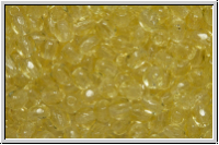 Bhm. Glasschliffperle, feuerpol., 3mm, jonquil, lt., trans., 50 Stk.