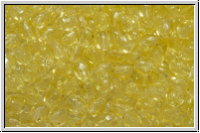 Bhm. Glasschliffperle, feuerpol., 3mm, jonquil, trans., 50 Stk.