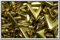 AVA-Beads, 11x10mm, bronze, dorado, met., 10 Stk.