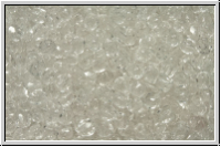 Bhm. Glasschliffperle, feuerpol., 2,5mm, crystal, trans., 50 Stk.