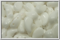 ZoliDuo-Beads, 5x8mm, left, white, op., 25 Stk.