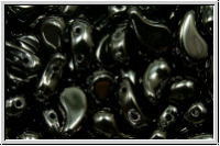 ZoliDuo-Beads, 5x8mm, right, black, op., 25 Stk.