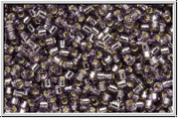 DB1205, MIYUKI Delica, 11/0, amethyst, lt., trans., silver-ld., 5g