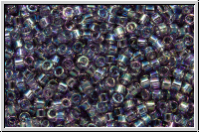 DB1245, MIYUKI Delica, 11/0, amethyst, lt., trans., AB, 5g