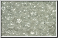 Linsen, 6x2,5mm, 2-Loch, crystal, trans., 50 Stk.