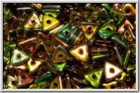 Tri-Beads, 4mm, crystal, trans., magic olivine, 100 Stk.