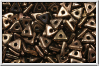 Tri-Beads, 4mm, black, op., vega luster, 100 Stk.