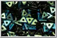 Tri-Beads, 4mm, black, op., AB, 100 Stk.