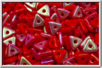 Tri-Beads, 4mm, red, op., AB, 100 Stk.