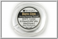 Dura-Line, Fdelgarn, MIYUKI, 0,15mm, crystal, 20m