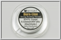 Dura-Line, Fdelgarn, MIYUKI, 0,12mm, crystal, 20m