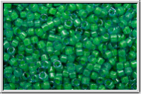 DB2053, MIYUKI Delica, 11/0, crystal, trans., luminous mermaid green-ld., 5g