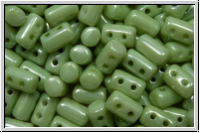 RUL-03000-14457, Rulla Beads, 3x5mm, white, op., lt. green marbled, 100 Stk. (ca. 11 g)