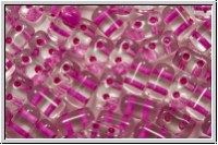 RUL-00030-44877, Rulla Beads, 3x5mm, crystal, trans., pink-ld., 100 Stk. (ca. 11 g)