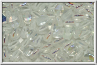 PB-00030-28701, Pinch Beads, 5x3mm, crystal, trans., AB, 65 Stk.