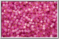 DB2174, MIYUKI Delica, 11/0, pink parfait, trans., silver-ld., semi-matte, duracoat, 5g