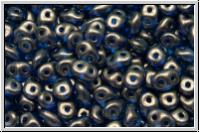 SD-00030-29264, SuperDuo Beads, crystal, trans., halo ultramarine, 10g