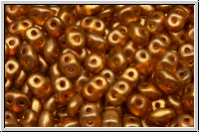 SD-00030-29253, SuperDuo Beads, crystal, trans., halo sandalwood, 10g