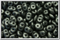 SD-02010-29322, SuperDuo Beads, white, alabaster, soft pastel black, 10g