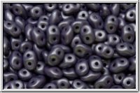 SD-02010-29365, SuperDuo Beads, white, alabaster, soft pastel violet, 10g