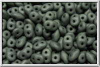 SD-02010-29566, SuperDuo Beads, white, alabaster, grey pastel, matte, 10g